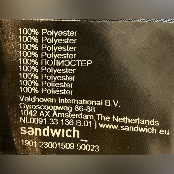 Sandwich dress,blue,yellow, black retro, med, long sleeve - Picture 3 of 16